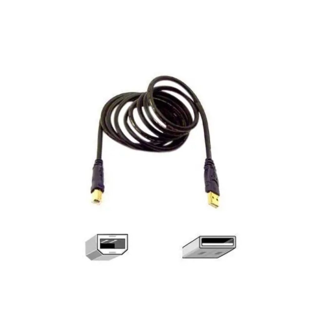 BELKIN PRO 6' / 1.8M USB 2 HI SPEED A/B PLUG 480 MBPS USB CABLE MOD # F3U133-06